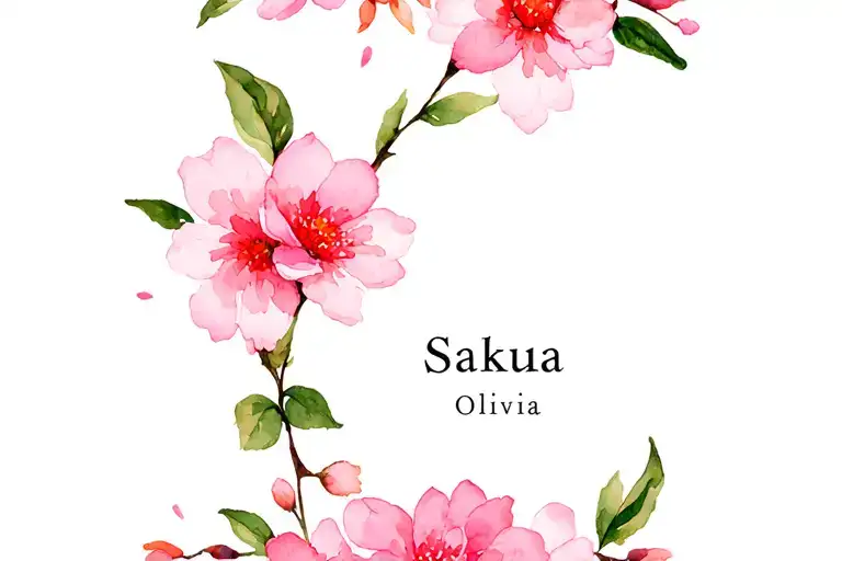Flowers 'Olivia' Surrounded By Sakura