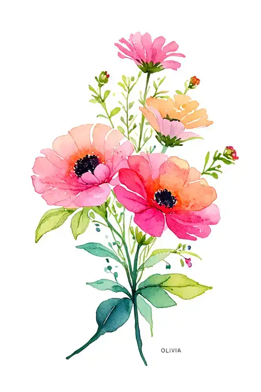 Flowers With 'Olivia' Stem
