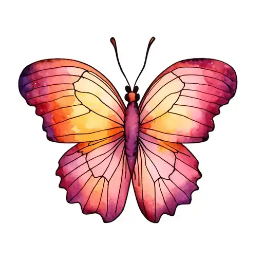Thin Lined Butterfly Small