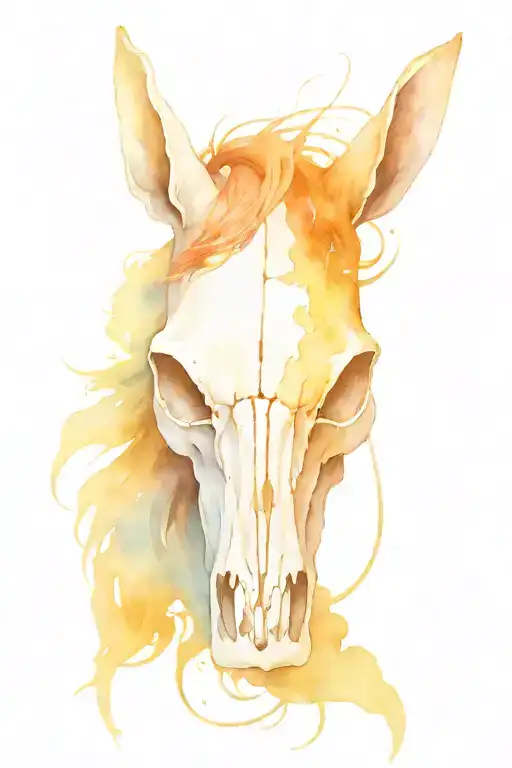 Horse Tiger Crow Skull Dreams Come True