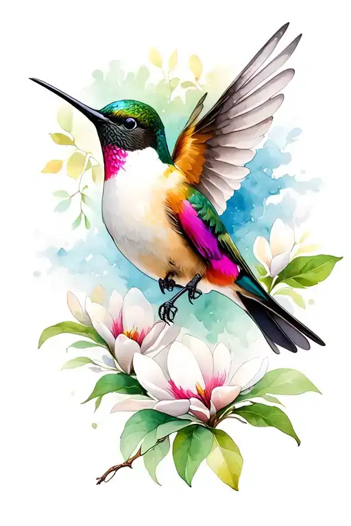 Magnolia Colibri Flying