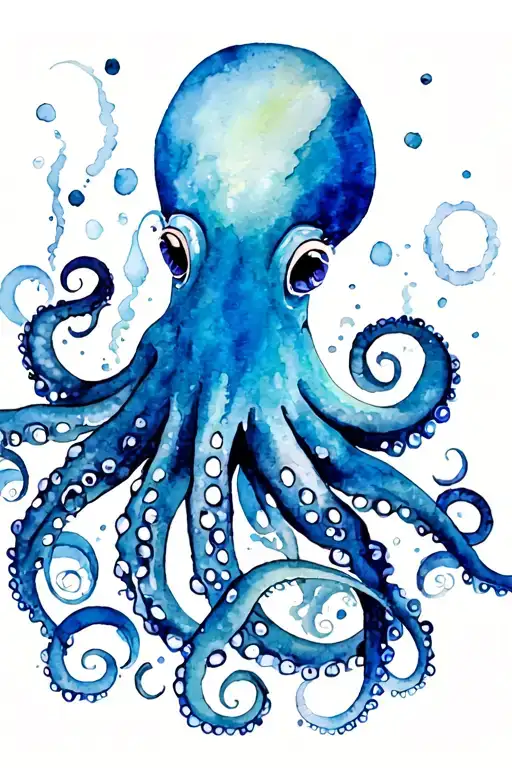 Octopus And Sea Landscape