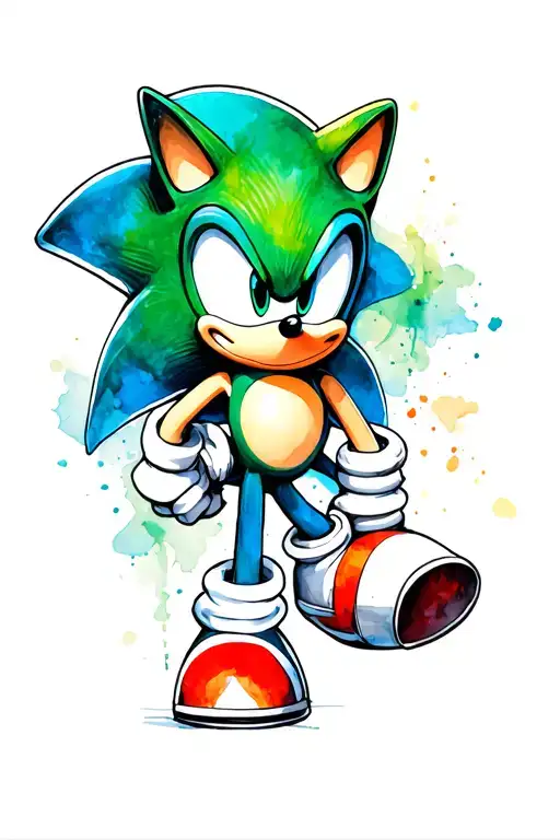 Sonic The Hedgehog In Green Hill