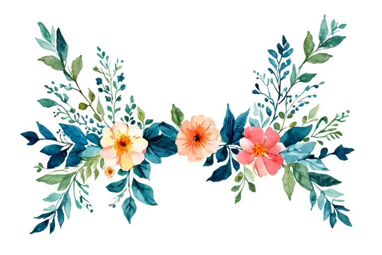 Floral Garter Band Elegantly Encircling