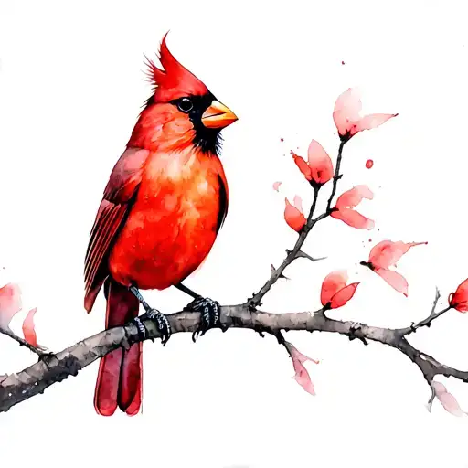 Cardinal Bird Rising