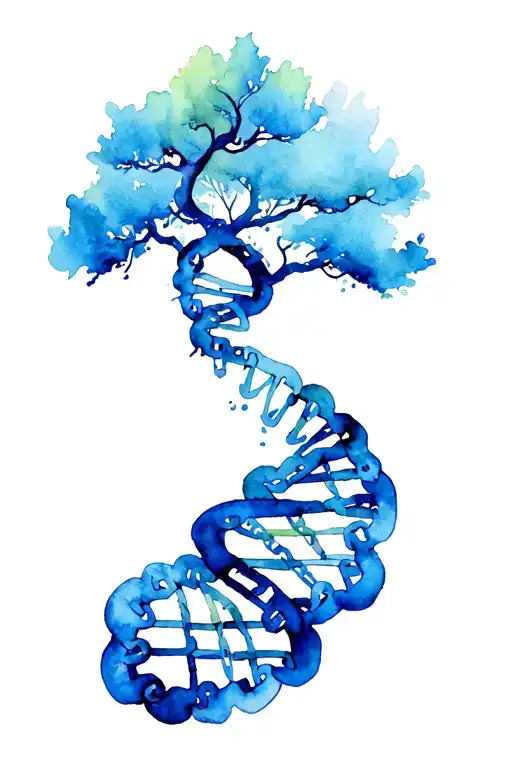 Dna Chain And Tree
