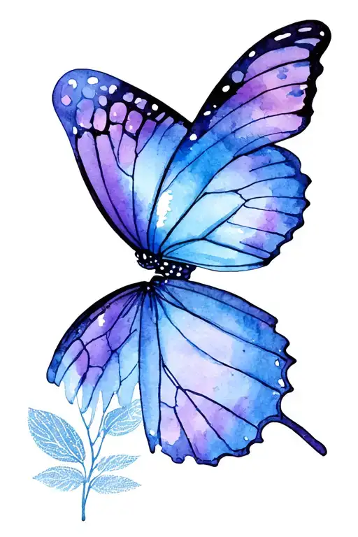 Butterfly With Thumb Print