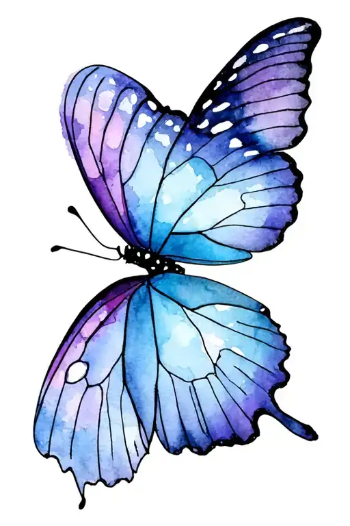 Butterfly With Thumb Print