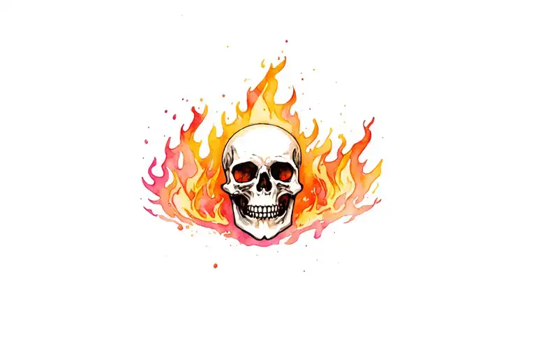 Skull Fire Surrounded