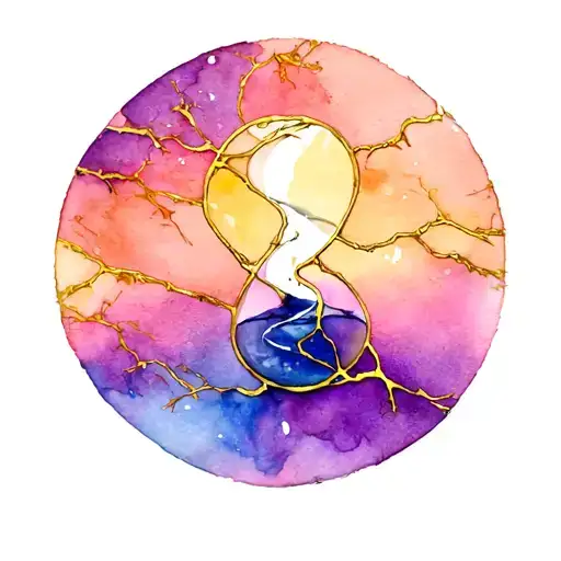 Kintsugi Faith Hourglass Combined
