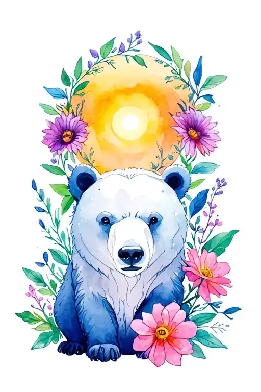 Bears Flowers Sun