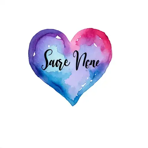 Name Inside A Heart See Thru Showing