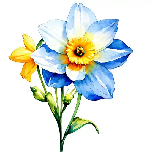Cosmos And Daffodil