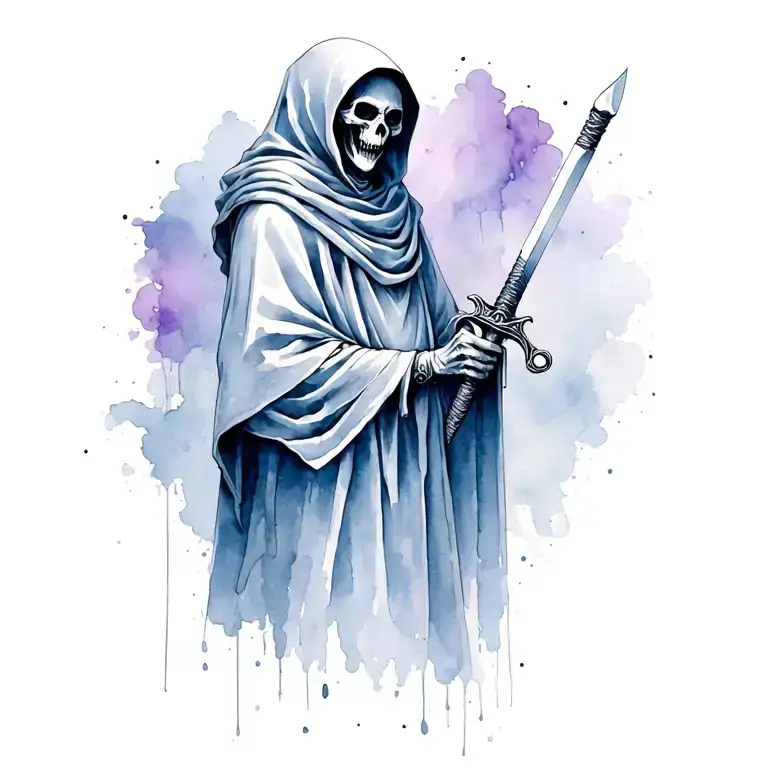 Grim Reaper Holding Sword