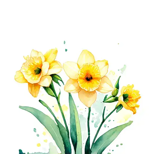 Carnation And Daffodil Flowers