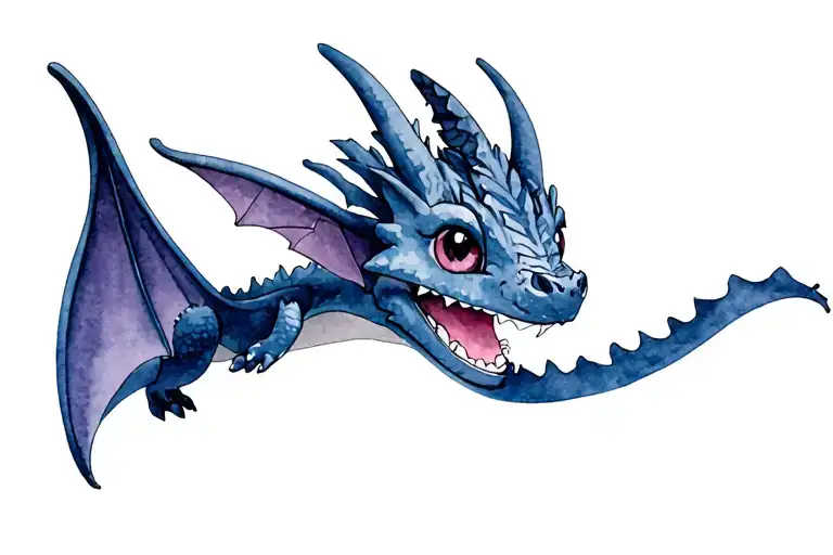 Toothless Dragon Loving Cute Flying