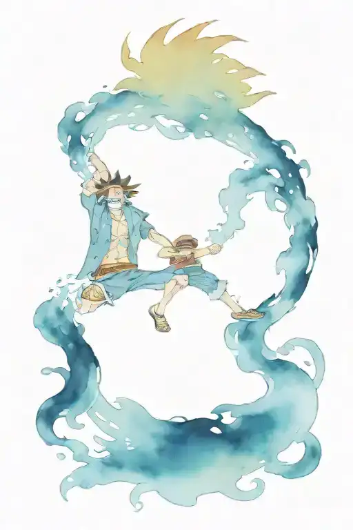Kaido Hit Luffy One Piece