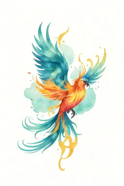 Phoenix Rising Phoenix From Fire