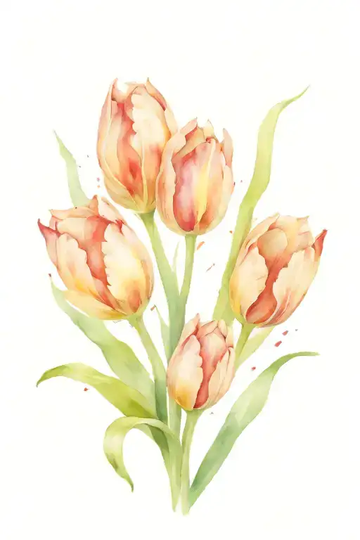 Tulip Bouquet Surrounded