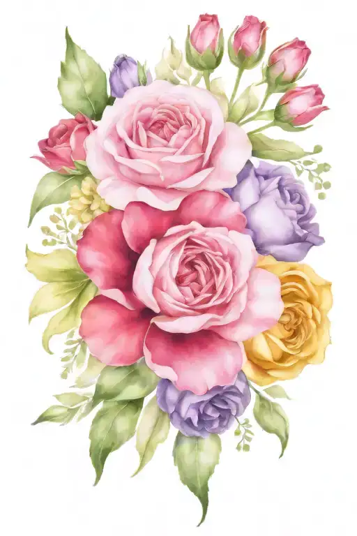 Birth Flower Bouquet January February March May June August November