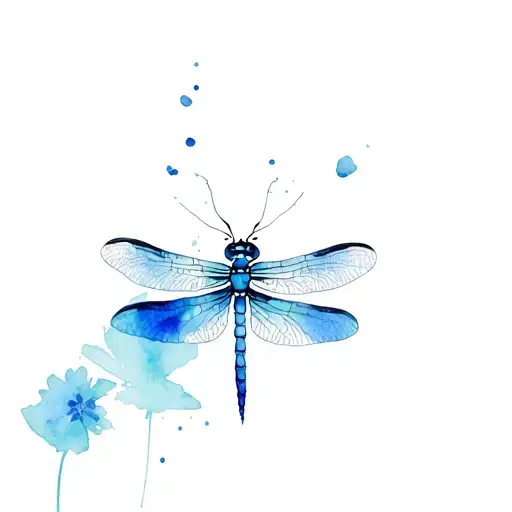 Watercolor Dragonfly