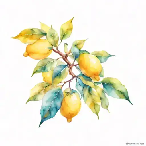 Lemon Tree Silhouette