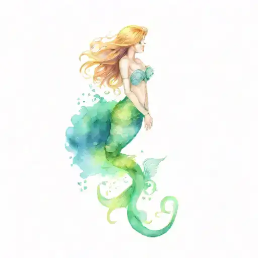 Mermaid In Ocean