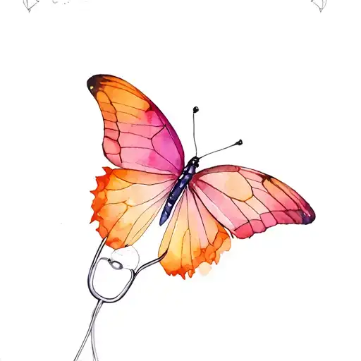 Stethoscope Butterfly Wings
