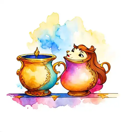 Chip And Pots From Beauty And The Beast