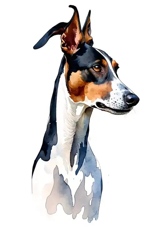 Borzoi And Greyhound Side Profile