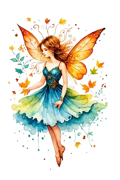 Autumn Fairy Whimsical
