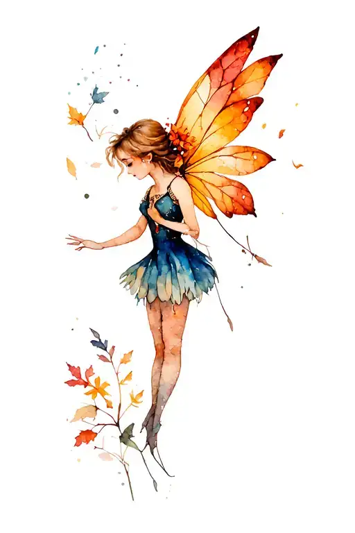 Autumn Fairy Whimsical