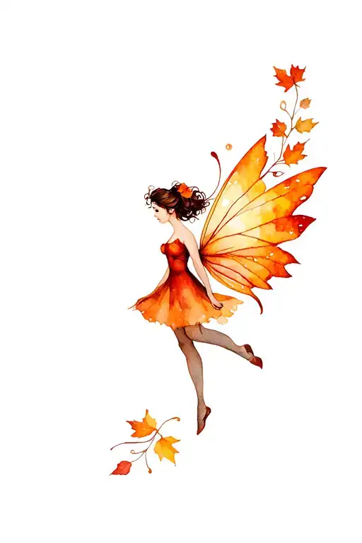 Autumn Fairy Whimsical
