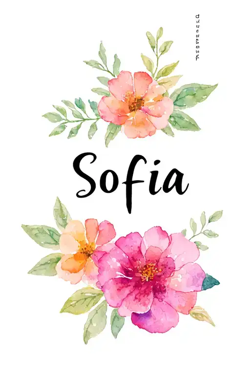 Sofia Name Written