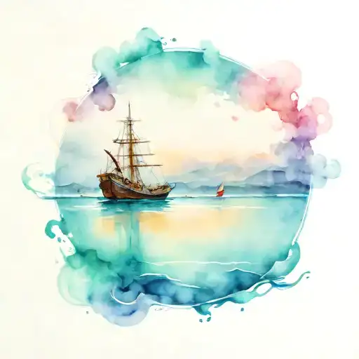A Ship In Harbor