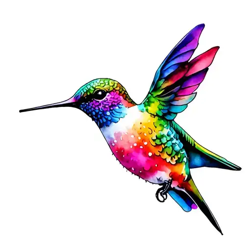 Hummingbird Cupcake 831