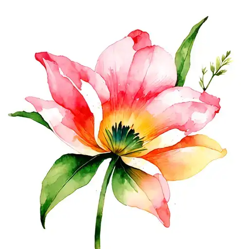 Sampaguita And Tulip Minimalist