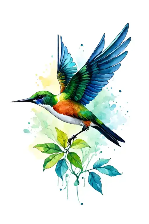 Ayahuasca Colibri Flying