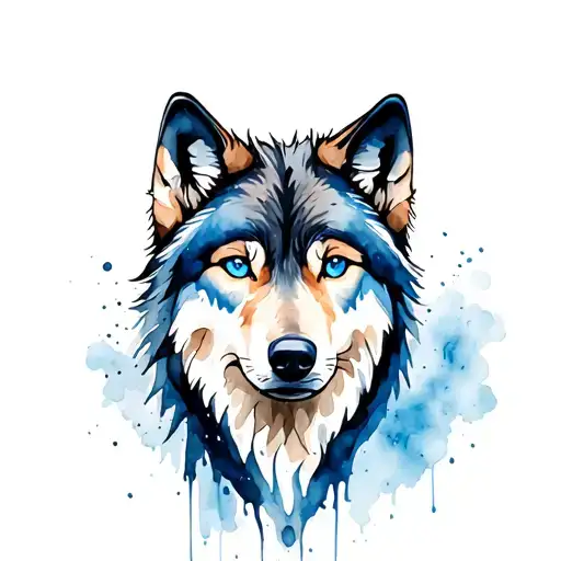 Wolf Blue Eyes