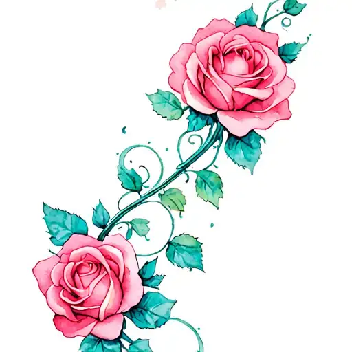A Tendril With Roses
