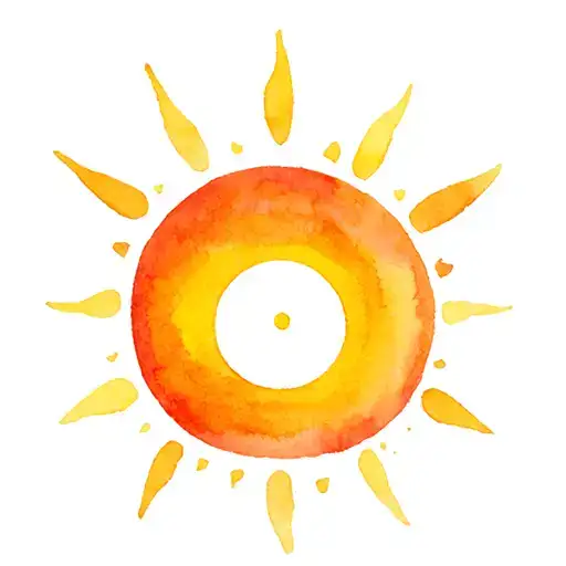 Eye Shape Sun Shining Brightly