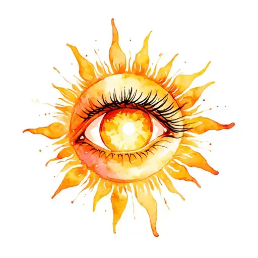 Sun And Eye Combined