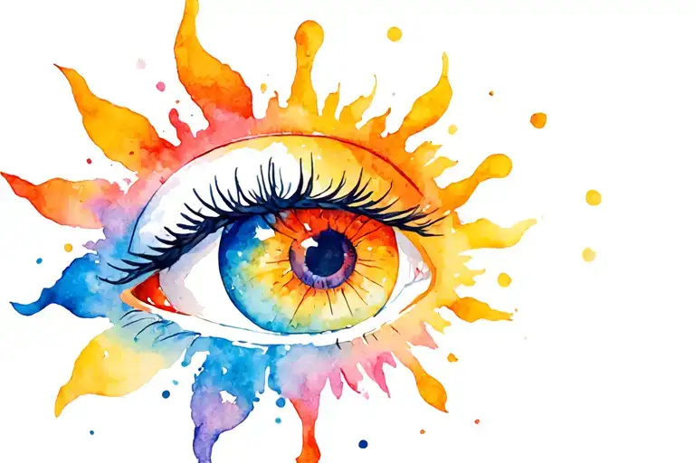 Sun And Eye Combined