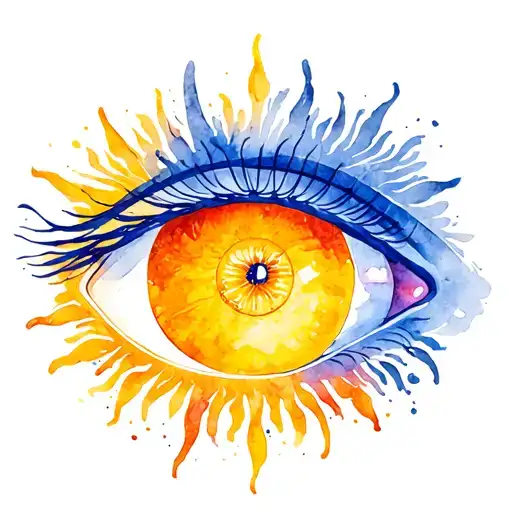 Eye And Sun Together