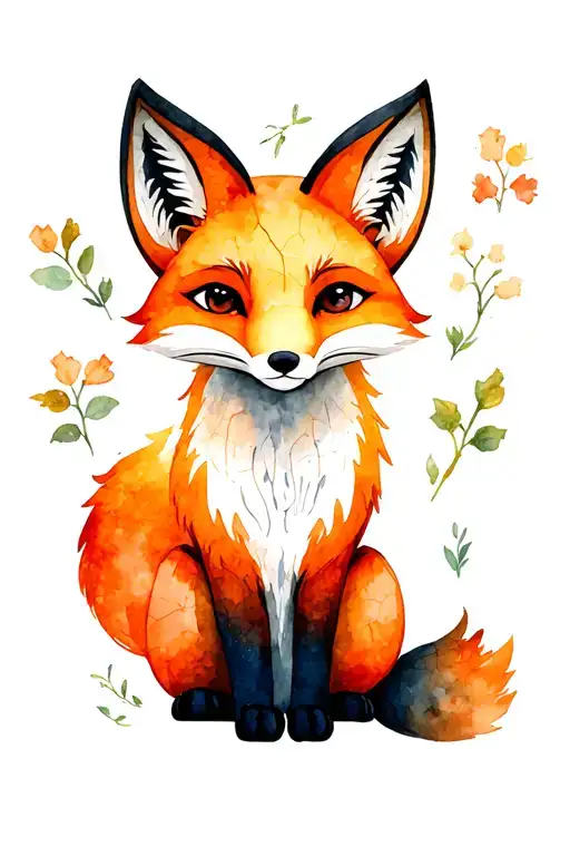 The Fox From The Little Prince Bookwith A Cracked