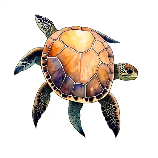 3 Sea Turtles