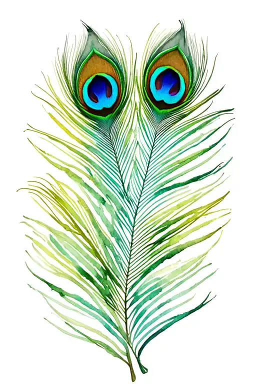 3 Peacock Feathers