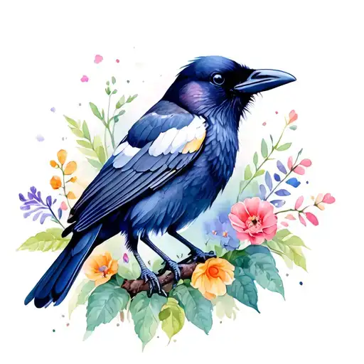 Crow In A Garden