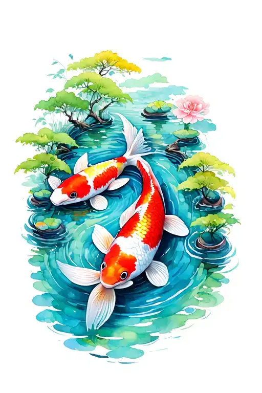 Koi Pond Trees