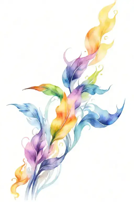 Fire And Wind Blowing